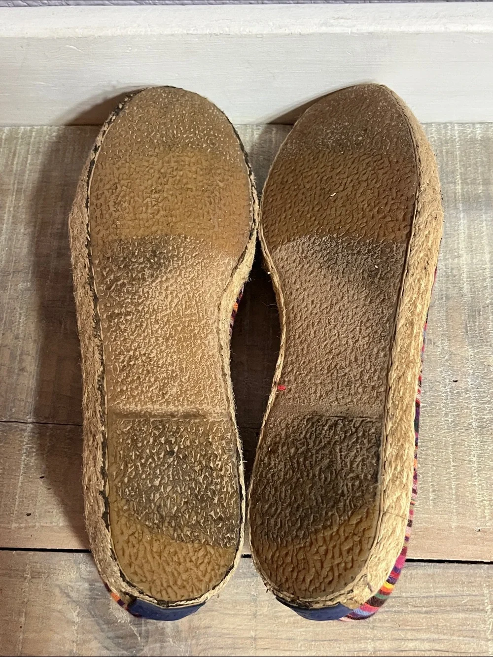 Keds Y2 K Pink Multicolor Striped Espadrille Slip-On Sz 7.5